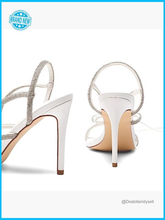 Strappy Gladiator Stilettos Square Toe Open Dressy Pumps Heeled Sandals main image 5